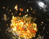 A picture of step 2 of Chinese fried rice.