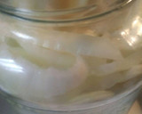 A picture of step 4 of Refrigerator Pickled Cucumber and onion.