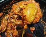 A picture of step 6 of Rajasthani Stuffed Eggplant.