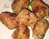A picture of step 6 of Yam balls.