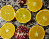 Foto del paso 1 de la receta: Zumo de naranja y granada