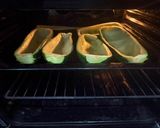 Foto del paso 1 de la receta: Zapallito italiano con relleno vegetariano