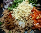A picture of step 3 of Soya Chunks Chilla (protein rich, weight loss recipe).