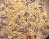 A picture of step 6 of Gorgonzola Pine Nut Pasta w Chicken & Sundried Tomatoes & Mushrooms.