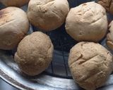 A picture of step 4 of Barley flour baati.