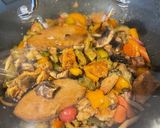 A picture of step 3 of Vegetarian Braised Fish with Vegetables.