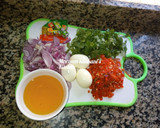 Fried couscous with spinach and egg saucematakin girki4 hoto