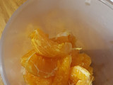 Helados de mandarina al agua