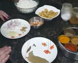 राजस्थानी गुट्टा पुलाव (rajasthani gatta pulao recipe in Hindi) रेसिपी चरण 1 फोटो