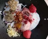 A picture of step 2 of Karhai khara Masala Qeema.