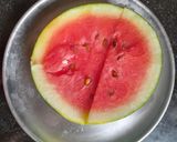 A picture of step 1 of Watermelon peel(rind) dosa(using white green part).