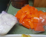 Foto del paso 1 de la receta: Crema de calabaza con taquitos de jamón