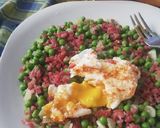 Foto del paso 4 de la receta: Guisantes con Jamón y huevo poche