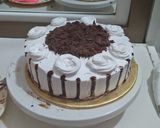 A picture of step 3 of Black Forest Cake.