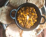 A picture of step 7 of Palak corn sabji.