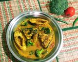 A picture of step 7 of Broccoli Fish Curry.