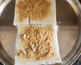 A picture of step 1 of Peanut butter veg grill sandwich.