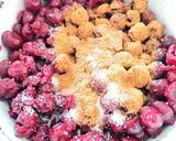 Pudingos habos meggyes linzer recept fázis 5 fotója