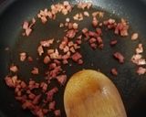 Foto del paso 1 de la receta: Guisantes salteados con jamón y huevo