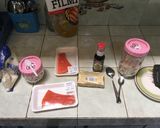 Foto langkah ke 1 dari resep Salmon Steak With Garlic Shoyu and Songkit Flavour.