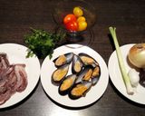 Foto del paso 1 de la receta: Ensalada de calamar y mejillones