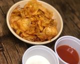 A picture of step 4 of Crispy potato chips🍽🥔.