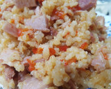Foto del paso 10 de la receta: Arroz integral con lacón y pimiento asado!🍚😋🍴