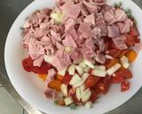 Une image de l'étape 10 de Salade marinée de carottes aux tomates et jambon sauce cumin.