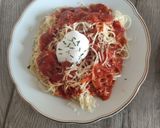 1947. Paradicsomos Sonkás Pestós Spagetti ! recept fázis 5 fotója