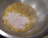 A picture of step 3 of Matar ko achaar (Nepali style with sesame and tamarind).