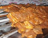 A picture of step 2 of Beef seekh boti.