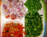 A picture of step 3 of Uttapam.