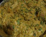 A picture of step 2 of Kaccha gosh ki biryani.