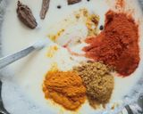 A picture of step 3 of Gajar Gosht.