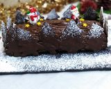 Une image de l'étape 13 de Recette bûche de Noël chocolat et noisette.