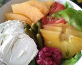 Une image de l'étape 3 de Salade chèvre melon.