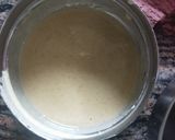A picture of step 1 of Boondi with Gram flour & Jaggery Powder Syrup😋.