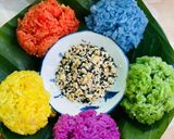 Hình bước làm 4 của món Xôi Ngũ Sắc