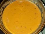 salsa color naranja receta