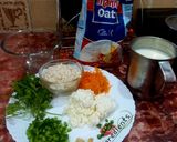 A picture of step 1 of Oats Paneer Tikki.