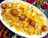 A picture of step 11 of Shahi Zarda.