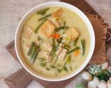 Foto langkah ke 5 dari resep Sayur Kacang Panjang Tempe Tahu Kuah Santan Pedas.