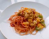 Hình bước làm 4 của món Mì Ý healthy