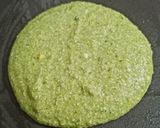 A picture of step 8 of Louki pancake make with leftover rice.