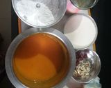 A picture of step 1 of #mango cranberry cake.