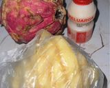 Foto langkah ke 1 dari resep Juice Buah Naga Nanas Jambu Segar.