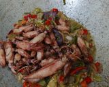 Foto langkah ke 5 dari resep [300] Cumi Asin Sambal Terong.