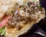 A picture of step 12 of The Ultimate American Beef burger.