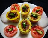A picture of step 7 of Soyagranulues stuffed in Boil Potatoes.