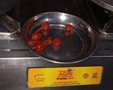 A picture of step 2 of Kaju ki burfi (cherries 🍒 and rose flavour) and laddoo (pan flavour).